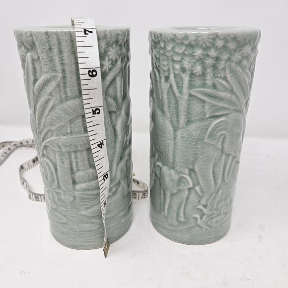 Ceramic elephant candle holders - Picture 3 of 6